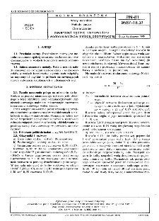 Wody lecznicze - Metody badań - Oznaczanie zawartości ogólnej siarkowodoru i wodosiarczków metodą jodometryczną BN-81/9567-18.31