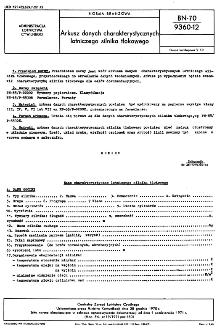 Arkusz danych charakterystycznych lotniczego silnika tłokowego BN-70/9360-12