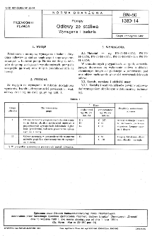 Pompy - Odlewy ze staliwa - Wymagania i badania BN- 80/1380-14