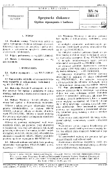 Sprężarki tłokowe - Ogólne wymagania i badania BN-76/1385-17