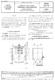 Urządzenia techniki powietrza - Odpylacze elektrostatyczne suche poziome - Główne wymiary i parametry BN-81/2371-16