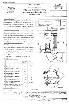 Instalacje odpylające - Odpylacz tkaninowy suchy workowy wysokociśnieniowy - Podstawowe parametry BN-78/2371-18