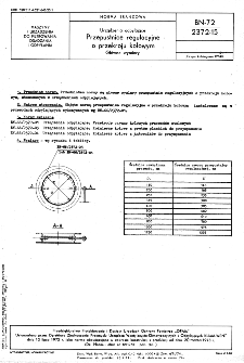 Urządzania odpylające - Przepustnice regulacyjne o przekroju kołowym - Główne wymiary BN-72/2372-15