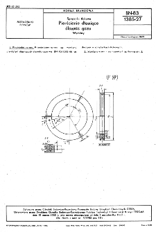 Sprężarki tłokowe - Pierścienice dławiące dławnic gazu - Wymiary BN-83/1385-27
