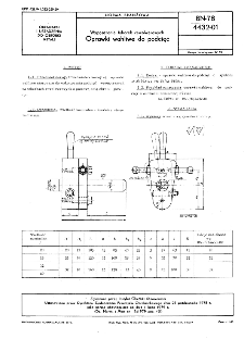 Wyposażenie tokarek rewolwerowych - Oprawki wahliwe do podcięć BN-78/4432-01