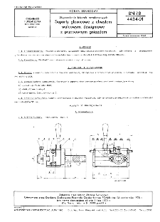 Wyposażenie tokarek rewolwerowych - Suporty głowicowe z chwytem walcowym, dżwigniowe z przesuwnym gniazdem BN-78/4434-01