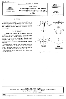 Silniki lotnicze - Numeracja silników i ich części oraz określenie kierunku obrotów wałów BN-74/1360-01