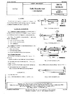 Kołki klawiaturowe i zaczepowe BN-76/5028-32