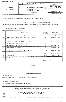 Kaoliny dla przemysłu gumowego - Kaolin FPW - Wymagania BN-73/7011-02/103