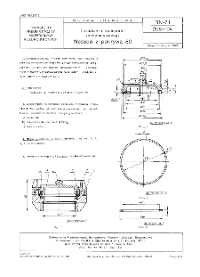 Urządzenia transportu pneumatycznego - Nasada z pokrywą 80 BN-71/2087-04