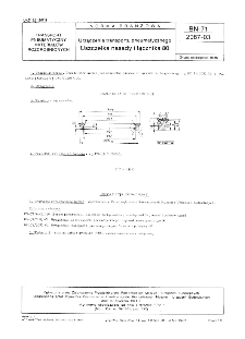Urządzenia transportu pneumatycznego - Uszczelka nasady i łącznika 80 BN-71/2087-03