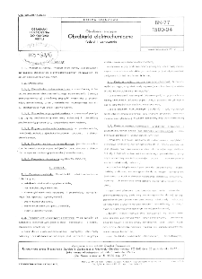 Obrabiarki erozyjne - Obrabiarki elektrochemiczne - Podział i oznaczenia BN-77/1500-04