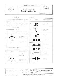 Obrabiarki elektroerozyjne - Symbole na tabliczkach BN-77/1510-02