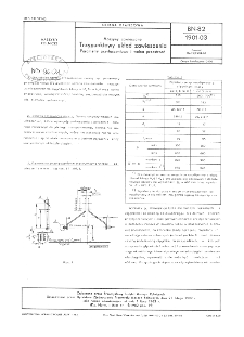 Maszyny zawieszane - Trzypunktowy układ zawieszenia - Parametry przyłączeniowe i wolna przestrzeń BN-82/1901-03