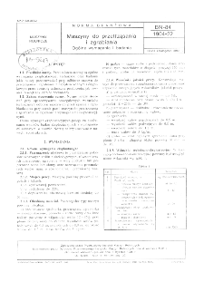 Maszyny do przetrząsania i zgrabiania - Ogólne wymagania i badania BN-84/1904-22