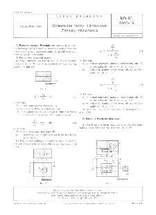Odlewnicze formy ciśnieniowe - Zasady obliczania BN-81/4045-19