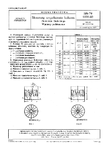 Elementy wypełnienia kolumn - Pierścienie Białeckiego - Wymiary podstawowe BN-79/2232-02