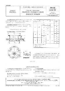 Aparaty kolumnowe - Wewnętrzne wyposażenie kolumn - Zaworki okrągłe BN-85/2232-03