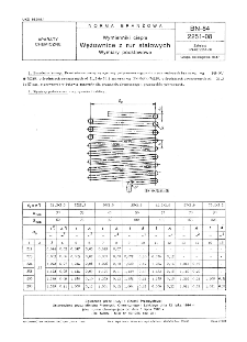 Wymienniki ciepła - Wężownice z rur stalowych - Wymiary podstawowe BN 84/2251-08