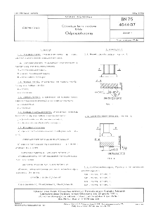 Odlewnicze formy metalowe - Kokile - Odpowietrzenia BN-75/4044-07