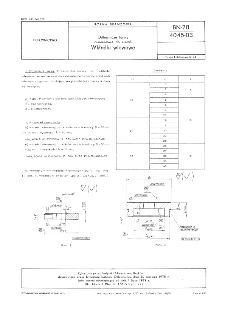 Odlewnicze formy ciśnieniowe do metali - Wkładki wlewowe BN-78/4045-03