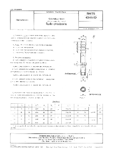 Odlewnicze formy ciśnieniowe do metali - Rurki chłodzenia BN-78/4045-10