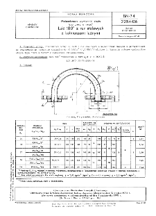 Wieloczłonowe wymienniki ciepła typu "rura w rurze" - Łuki 180° z rur stalowych z kołnierzami luźnymi BN-74/2254-06