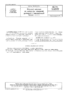 Mieszarki pionowe do roztworów mieszanek gumowych i kauczukowych - Pojemności nominalne BN-72/2343-02