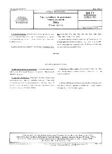 Prasy hydrauliczne do przetwórstwa tworzyw sztucznych - Stoły - Główne wymiary BN-77/2363-05