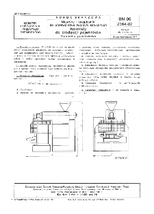 Maszyny i urządzenia do przetwórstwa tworzyw sztucznych - Automaty do produkcji pojemników - Parametry podstawowe BN-90/2364-07