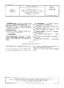 Wirówki przemysłowe - Wirówki filtracyjne, okresowe, poziome i wiszące - Nazwy zespołów BN-71/2376-01