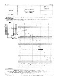 Armatura przemysłowa - Komory dławic - Główne wymiary BN-75/5211-05