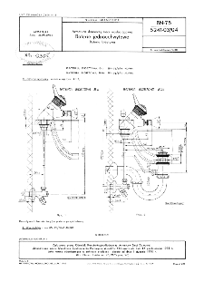 Armatura domowej sieci wodociągowej - Baterie jednouchwytowe - Baterie bidetowe BN-75/5241-03/04