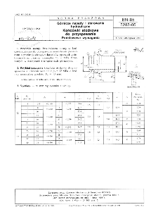 Górnicze napędy i sterowana hydrauliczne - Końcówki stożkowe do przyspawania - Podstawowe wymagania BN-85/5283-06