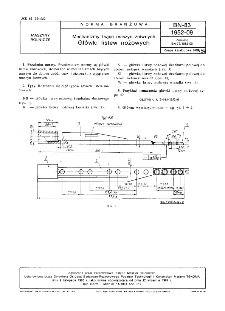 Mechanizmy tnące maszyn żniwnych - Główki listew nożowych BN-83/1952-09