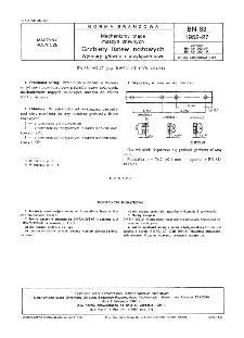 Mechanizmy tnące maszyn żniwnych - Grzbiety listew nożowych - Wymiary główne i przyłączeniowe BN-83/1952-27
