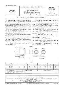 Wały przegubowe - Widłaki zewnętrzne - Podział i główne wymiary BN-83/1913-04