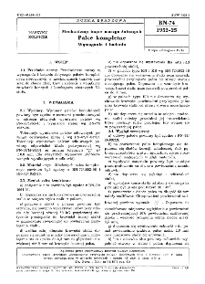 Mechanizmy tnące maszyn żniwnych - Palce kompletne - Wymagania i badania BN-74/1952-25