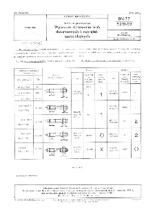 Armatura przemysłowa - Wytyczne stosowania śrub dwustronnych i nakrętek sześciokątnych BN-77/5221-02