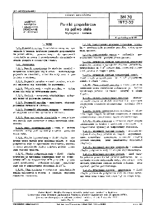 Parniki gospodarcze na paliwo stałe - Wymagania i badania BN-70/1972-02