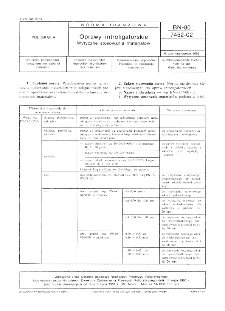 Oprawy introligatorskie - Wytyczne stosowania materiałów BN-80/7452-02