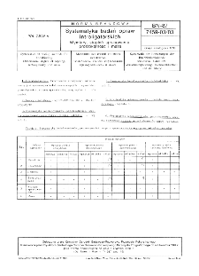Systematyka badań opraw introligatorskich - Wymiary, stopień sprasowania, prostokątność i masa BN-87/7459-03/03