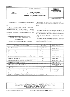 Środki pomocnicze dla przemysłu poligraficznego - Lakier połyskowy offsetowy BN-83/7465-01.03
