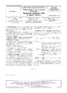 Roztwory galwaniczne do wklęsłodruku - Metody badań - Oznaczanie zawartości niklu w kąpieli niklowej BN-86/7469-42/05