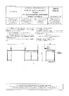 Meble do maszyn drukujących - Pulpit do wykonywania podkładek - Podział i wymagania BN-81/7484-01