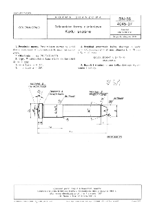 Odlewnicze formy ciśnieniowe - Kołki skośne BN-86/4045-07