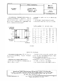 Sprężarki tłokowe - ‬Dławnice gazu - Główne wymiary BN-77/1385-06