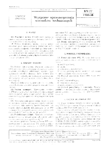 Wytyczne opracowywania warunków technicznych BN-77/1900-38