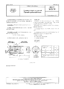 Wyposażenie tokarek rewolwerowych - Oprawki jednoradełkowe BN-77/4436-01