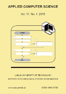 Applied Computer Science Vol. 11, No 4, 2015